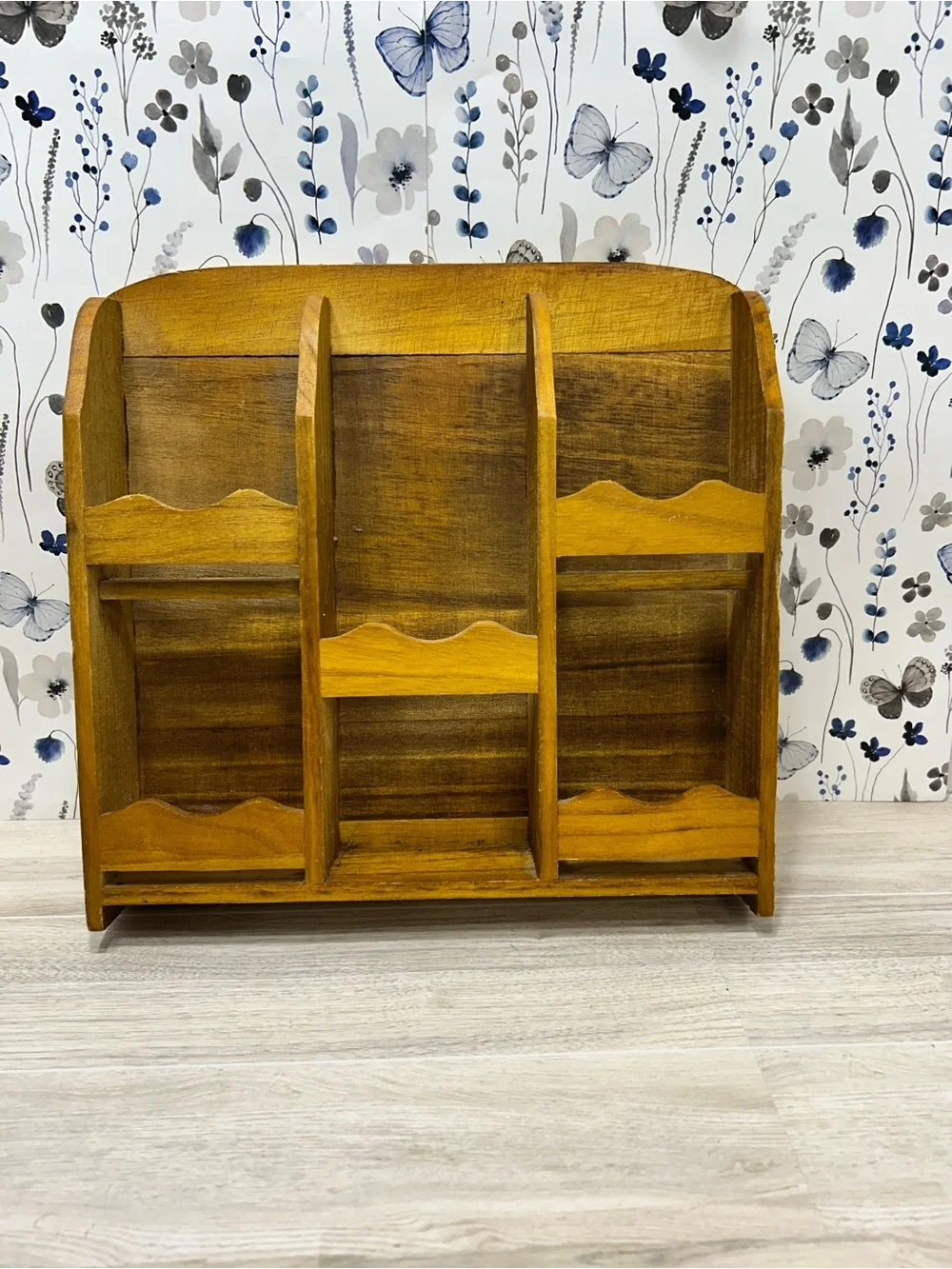 Handmade Wood Wall Mail Organizer Primitive Farmhouse
